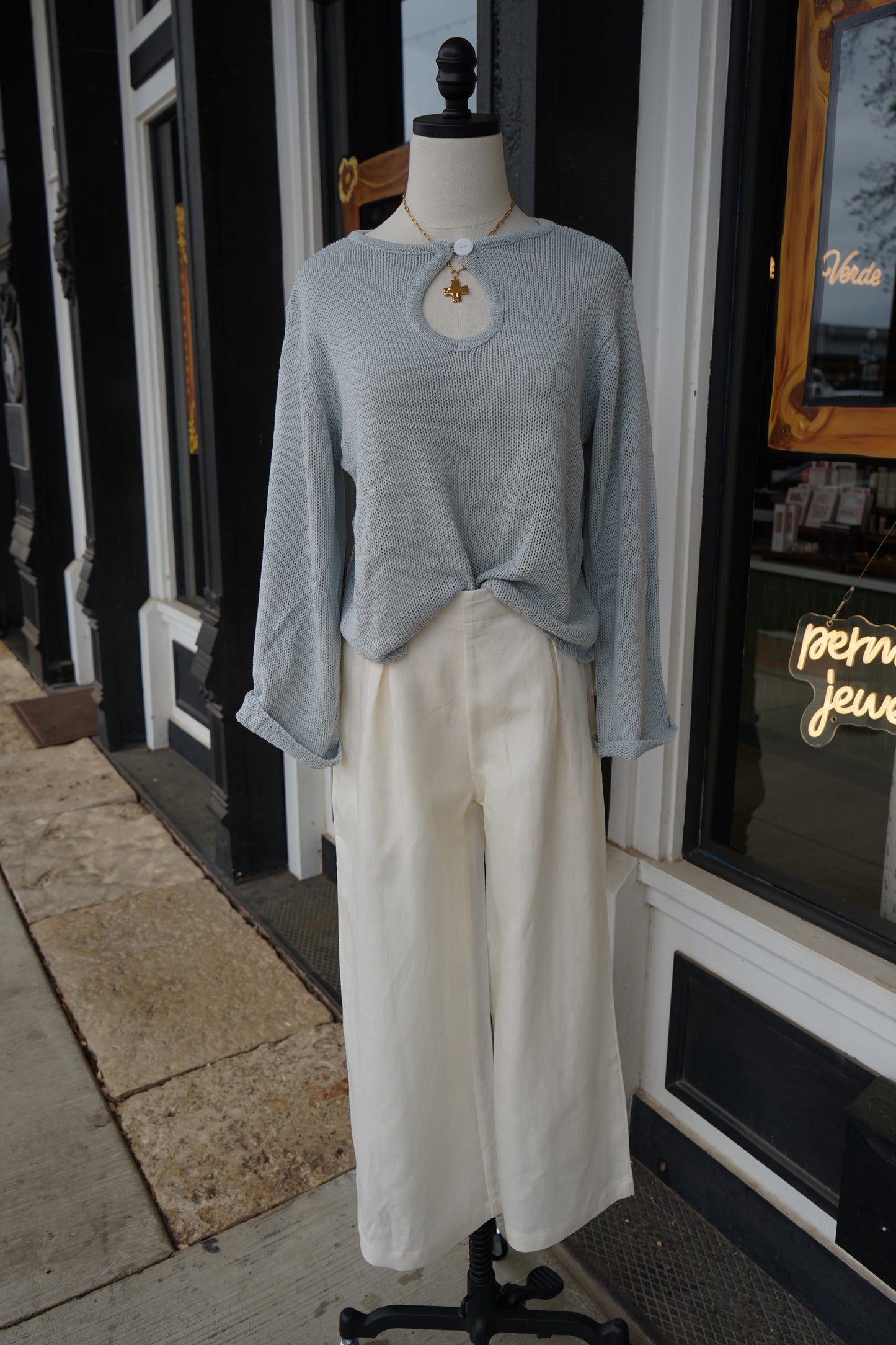 Tala Keyhole Sweater