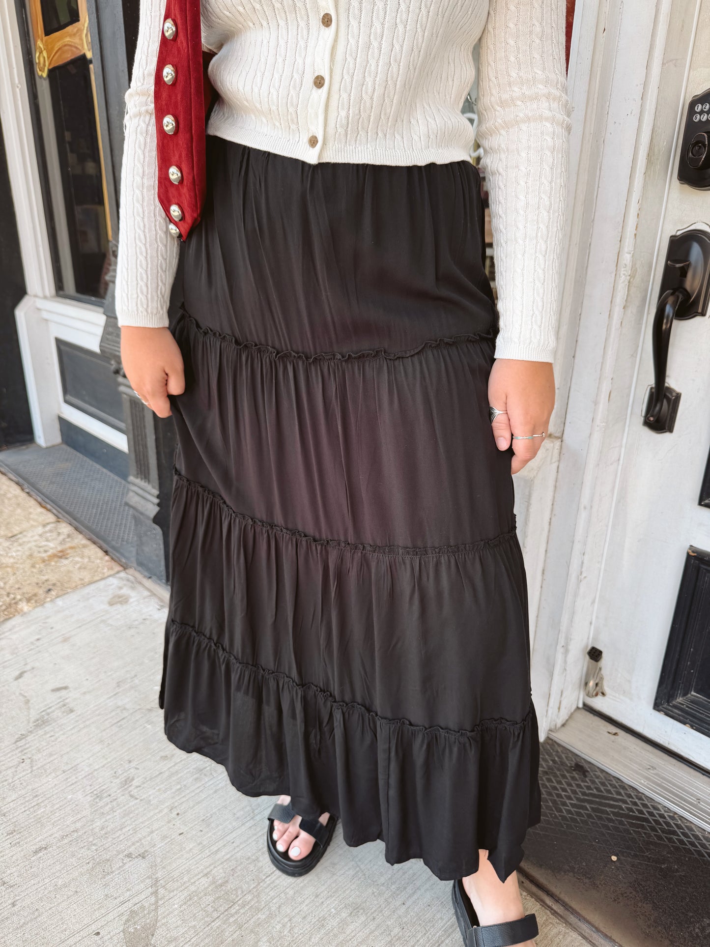 Bobbi Tiered Maxi Skirt