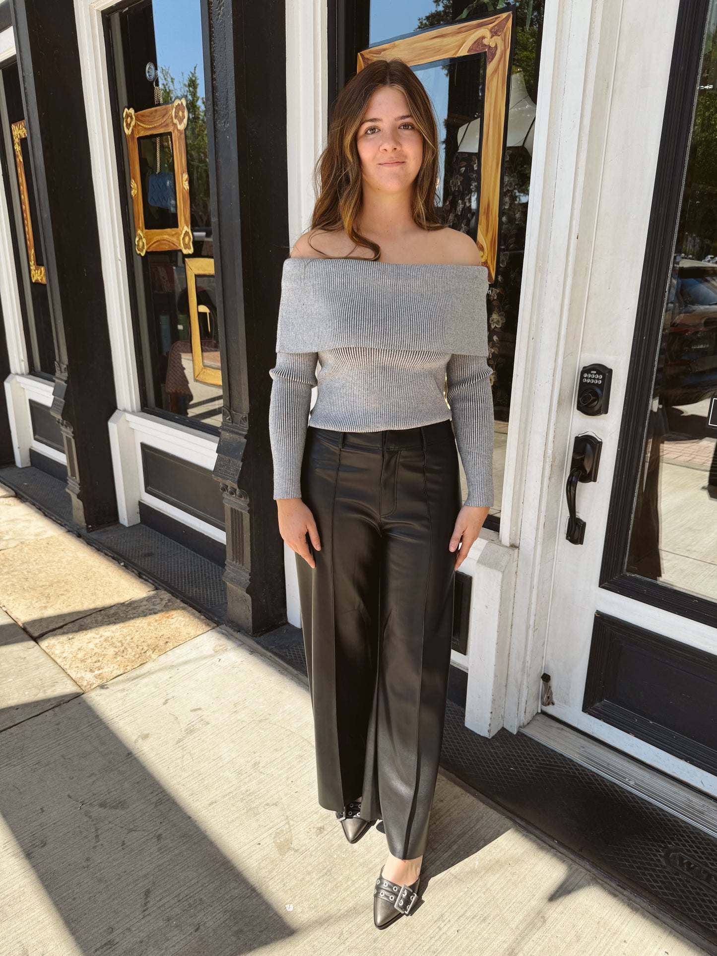 Prissy Off Shoulder Sweater