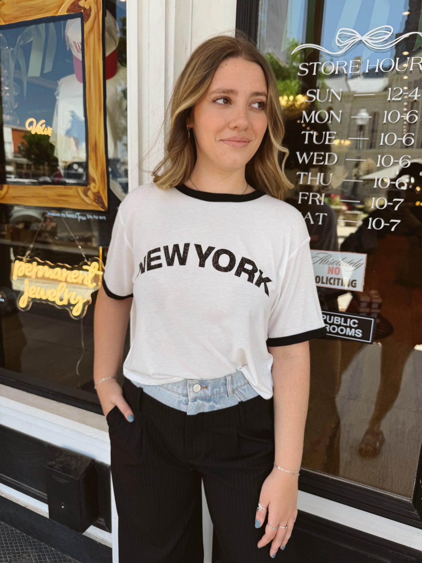 New York Ringer Tee