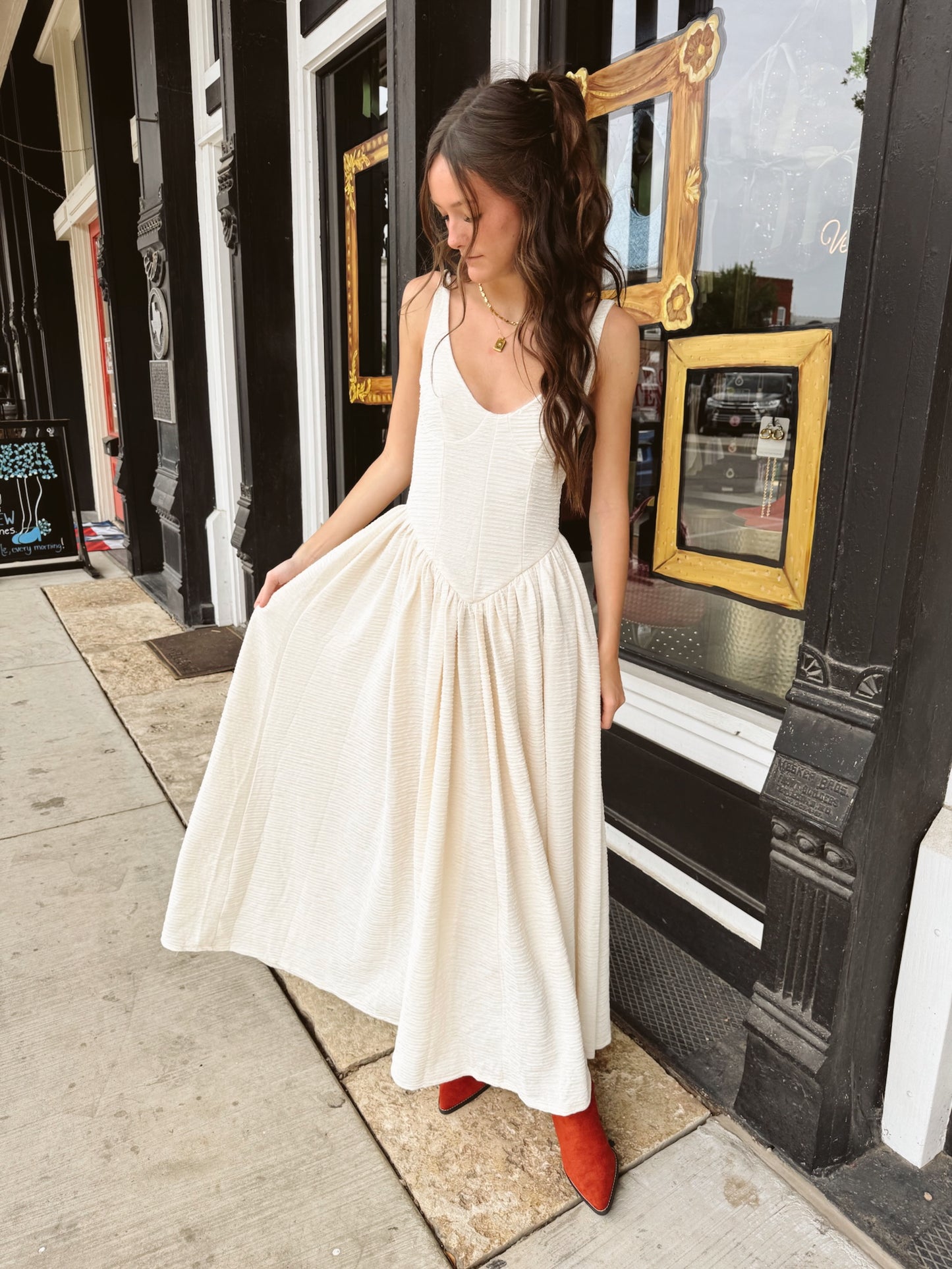 Elizabeth Corset Maxi Dress