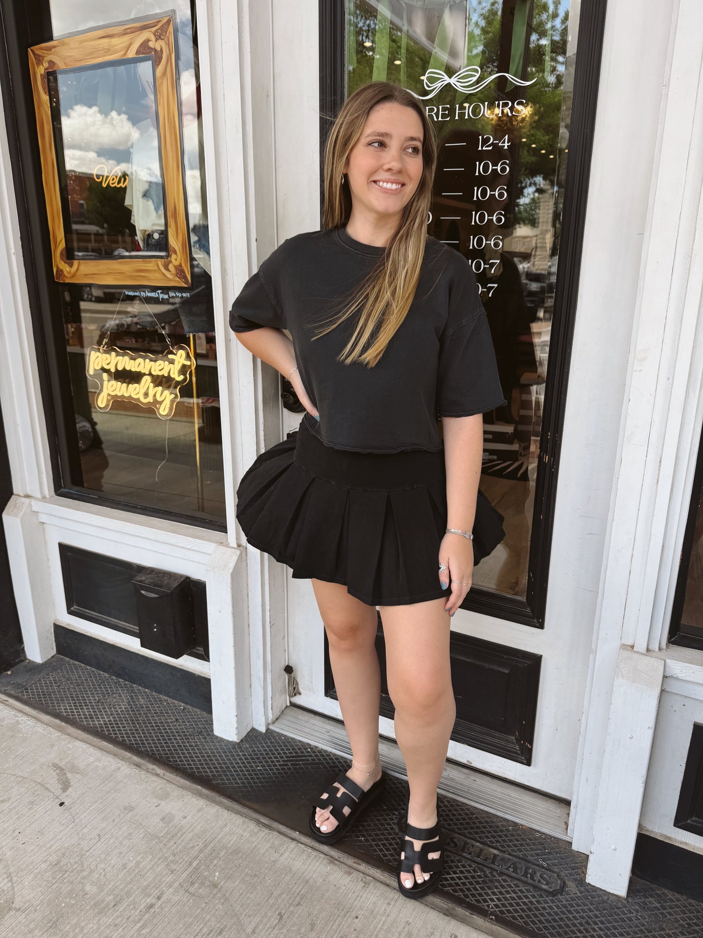 Jenna Pleated Mini Skort