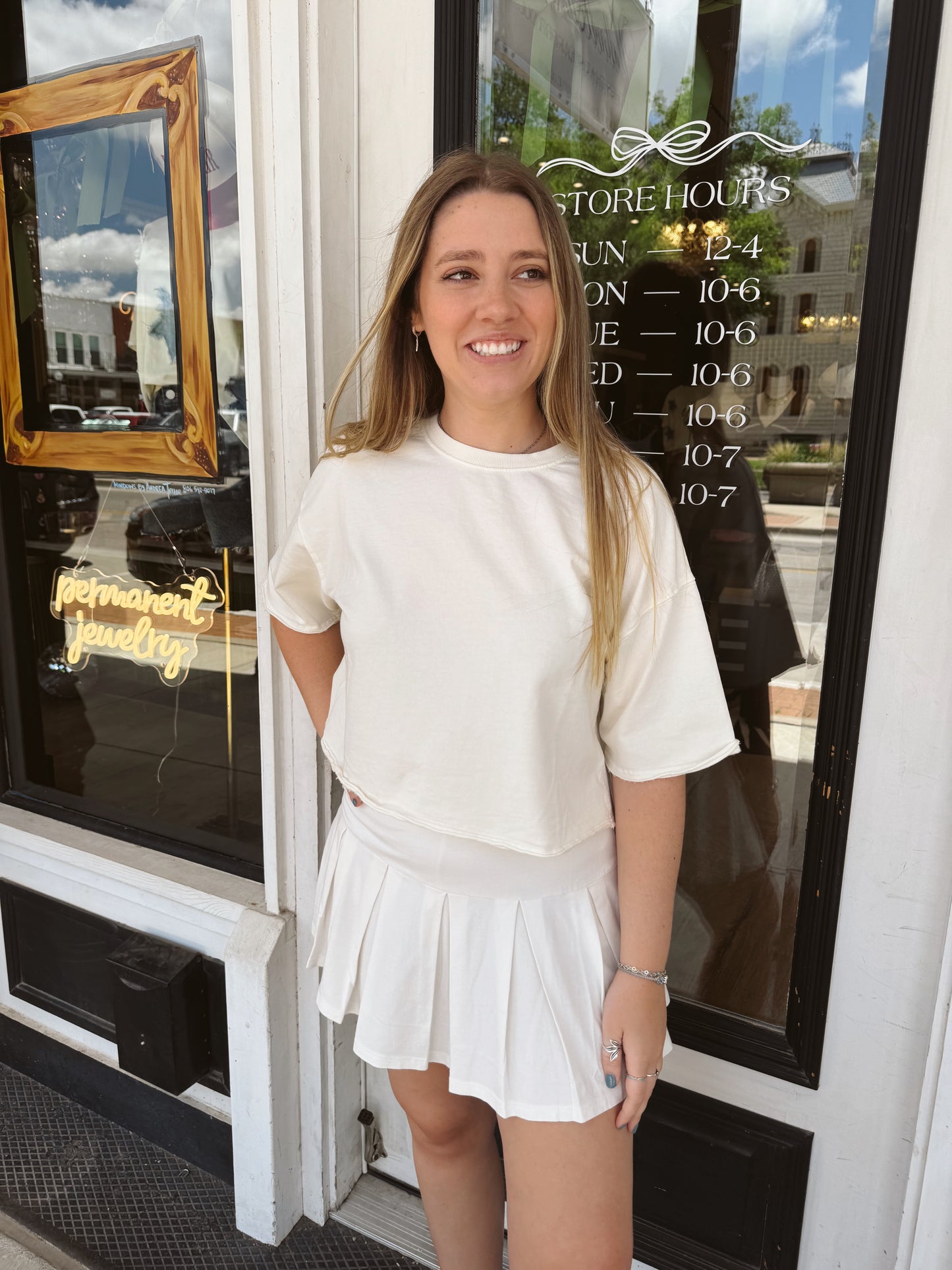 Jenna Pleated Mini Skort