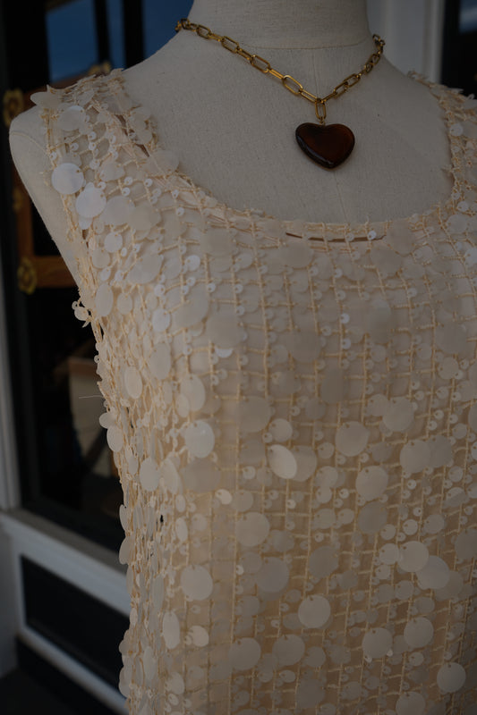 Lola Sequin Mesh Dress
