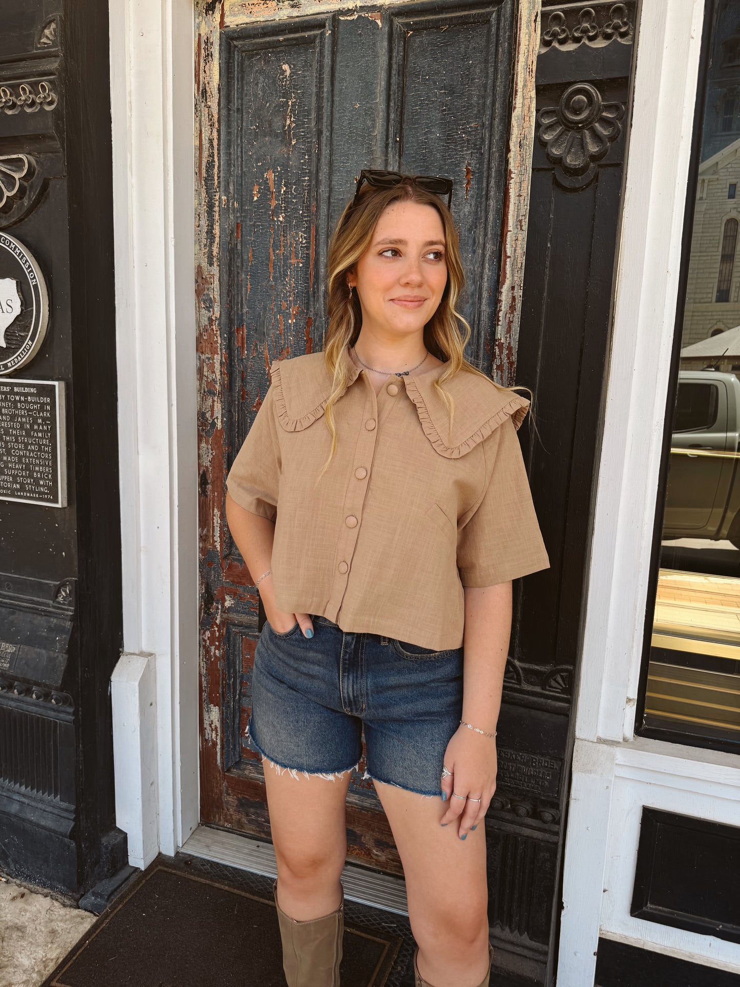 Brinley Collar Top