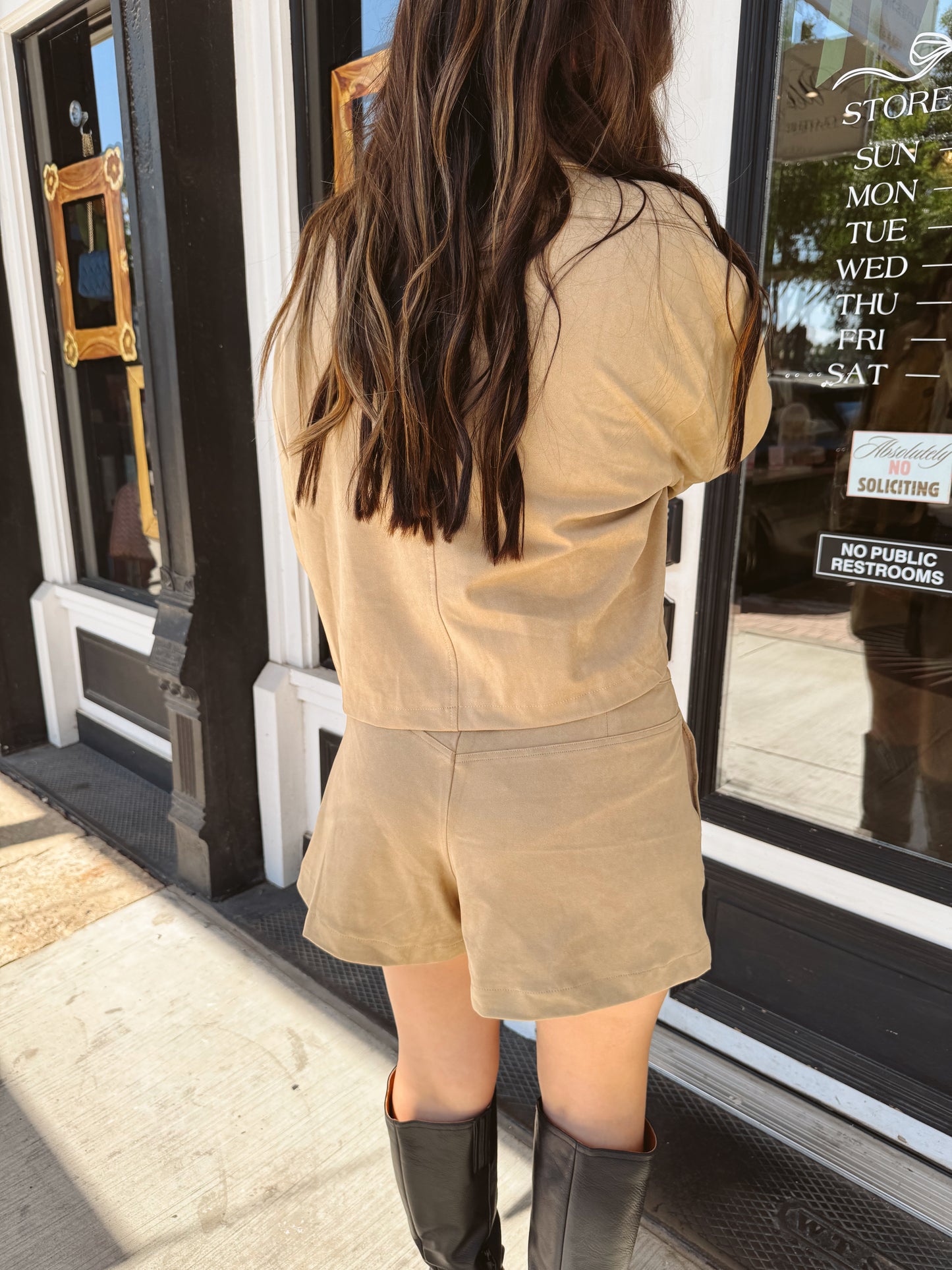 Daphne Suede Shorts