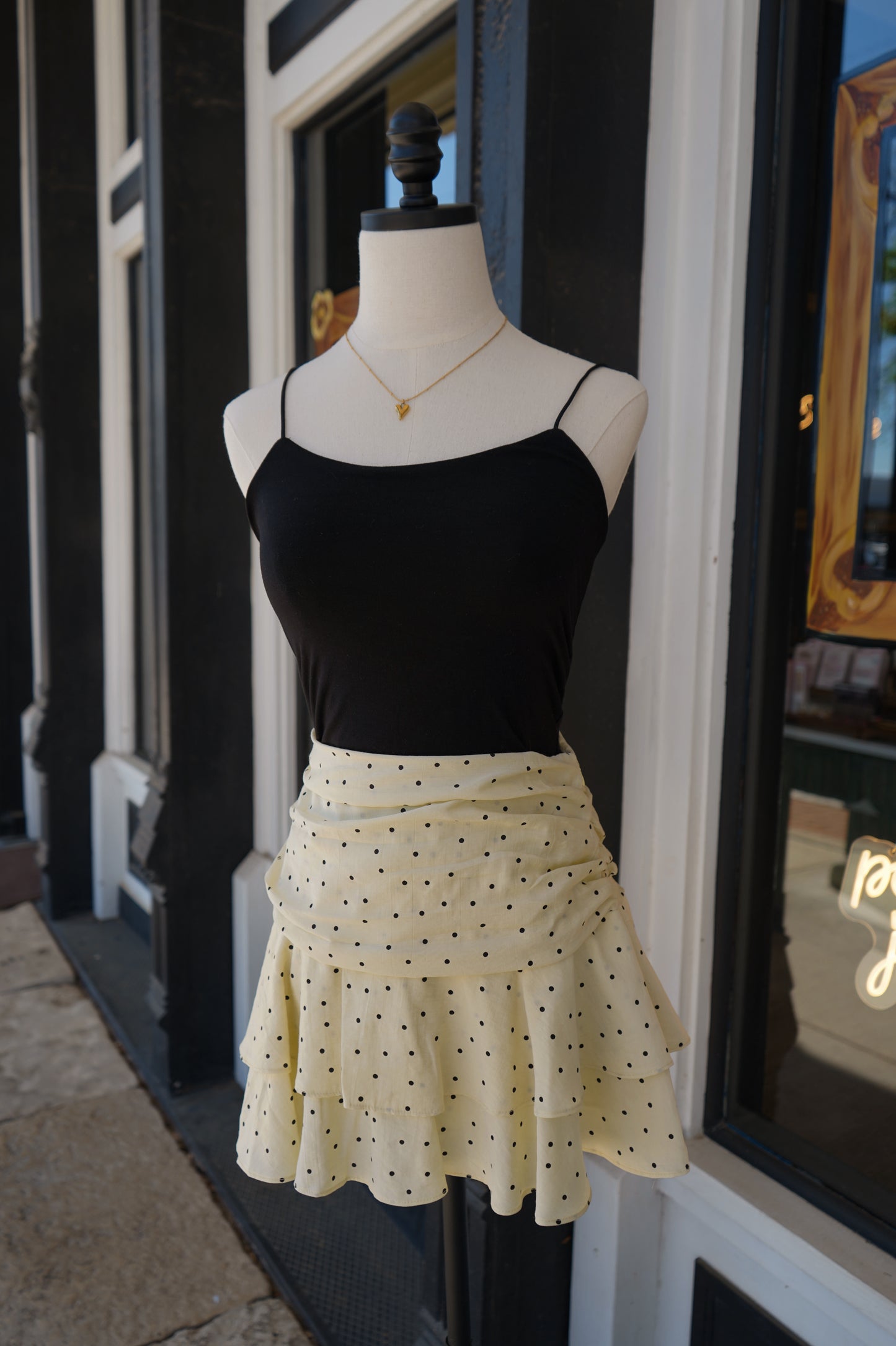 Felicity Polka Dot Mini Skirt