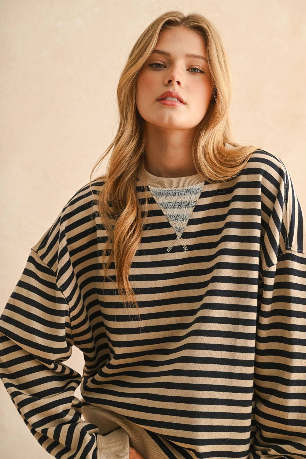 Jenna Striped Pullover