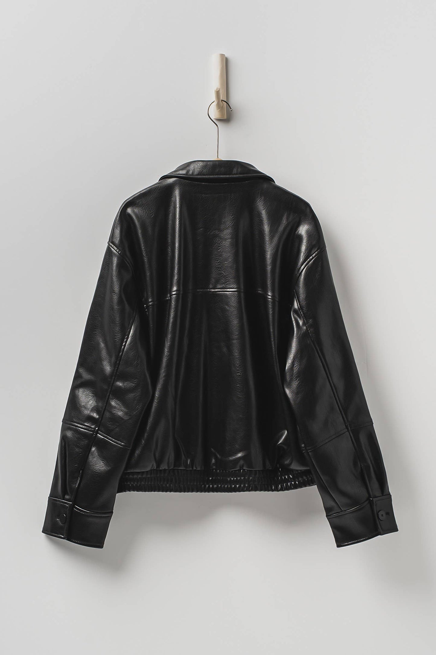 Piper Faux Leather Zip-Up Jacket