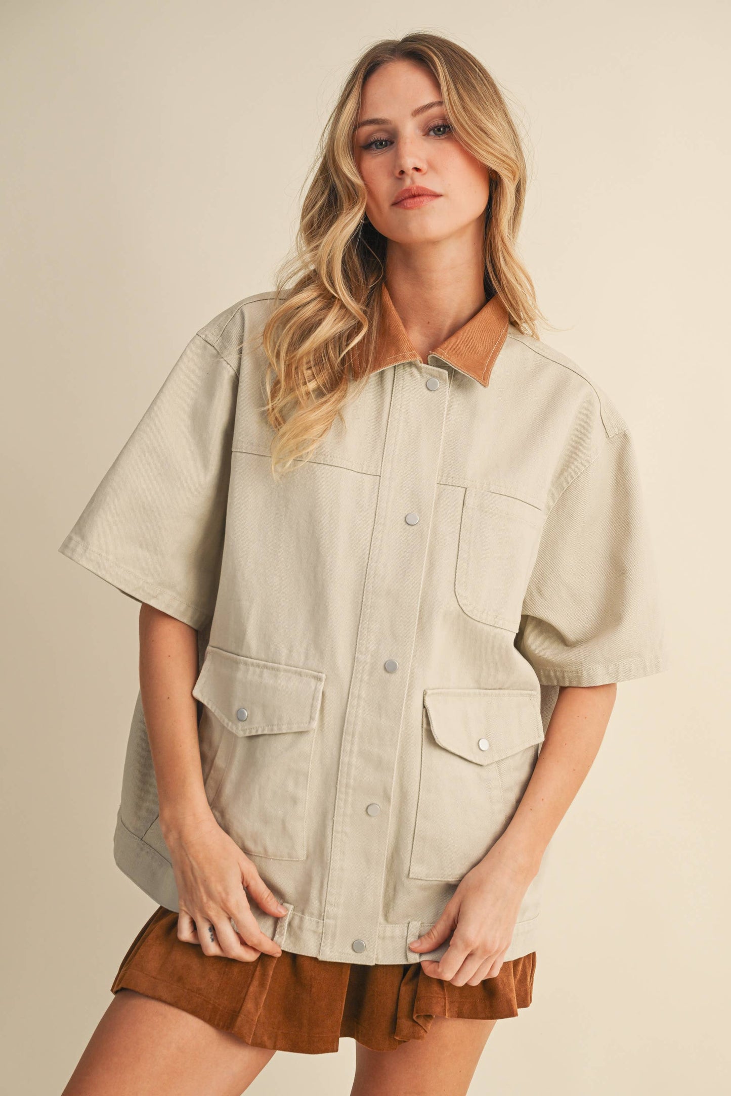 Anna Short Sleeve Chore Jacket