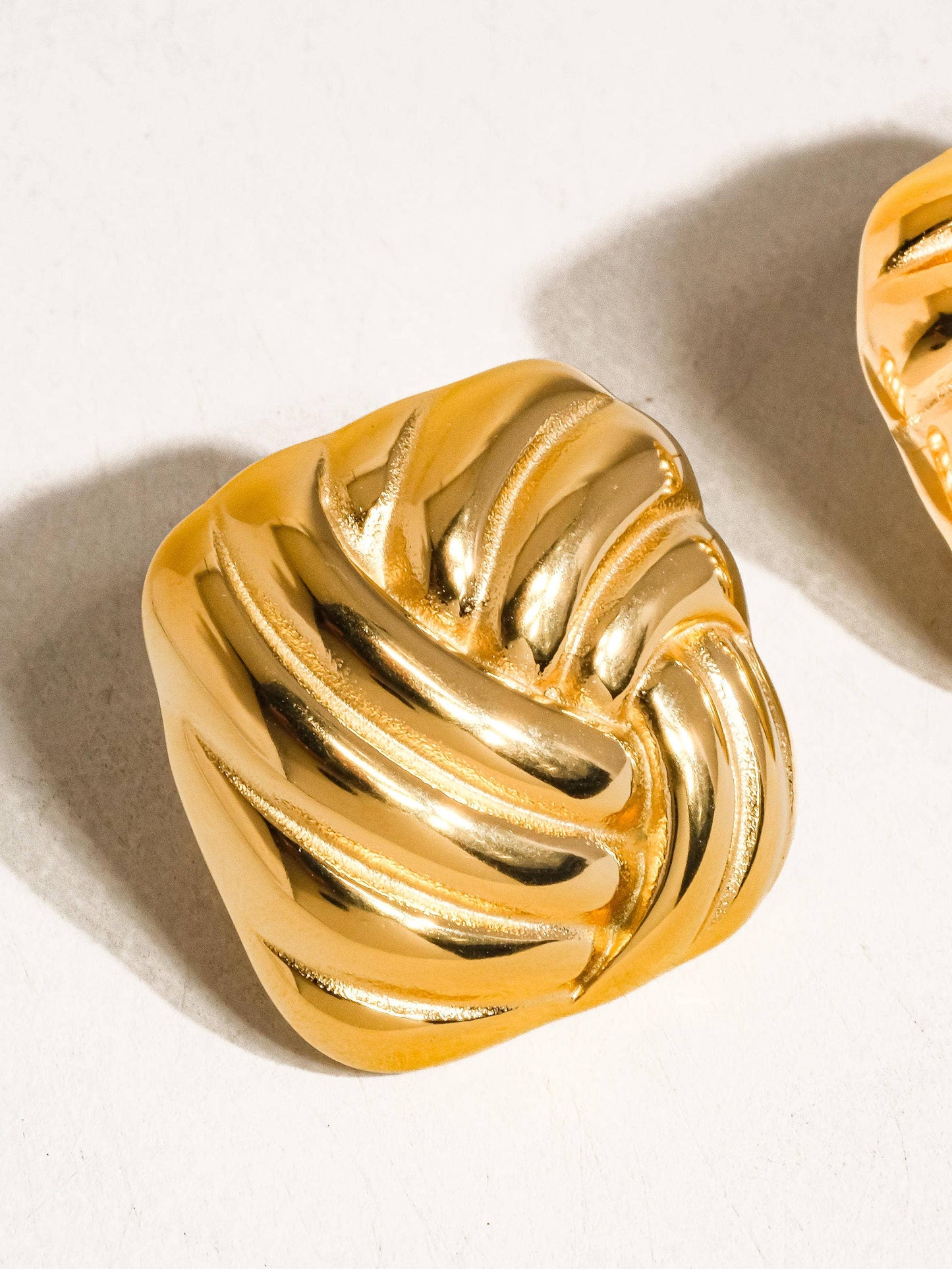 Thel Square Studs | Waterproof Jewelry