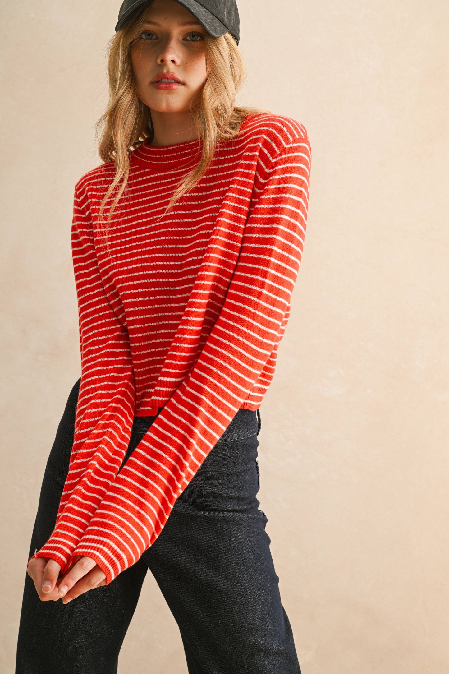 Wanda Striped Knit Long Sleeve