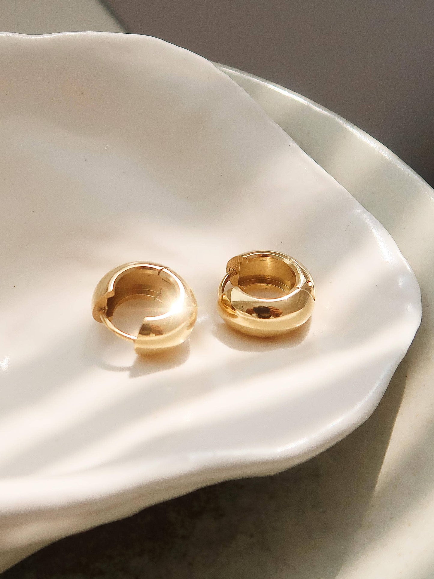 Birdie Small Classic Hoop Earring | Waterproof Jewelry