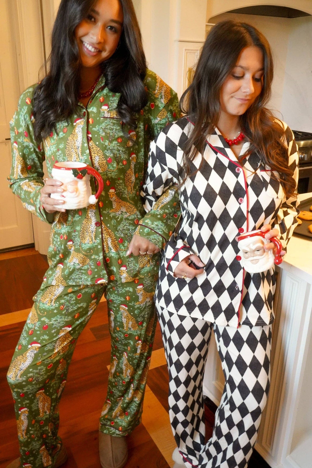 Christmas Cheetah Pajama Set