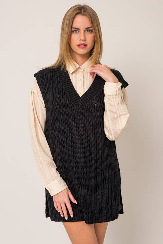 Gabrielle Tunic Knit Vest