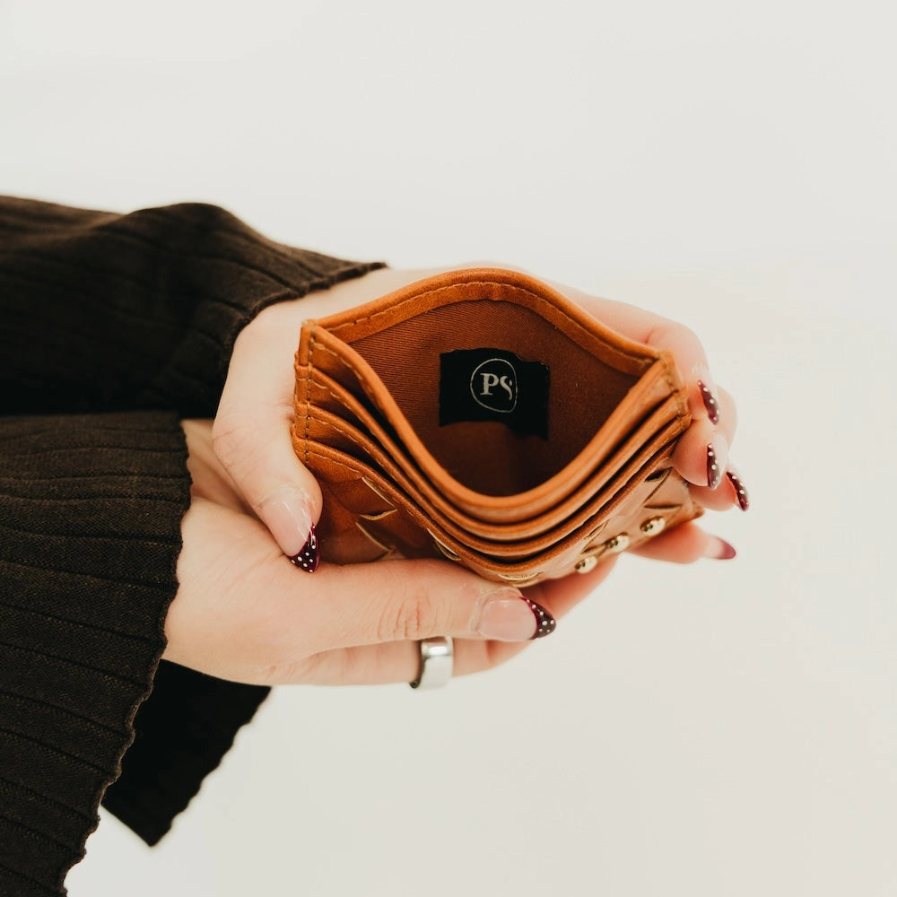 Mariah Woven Small Card Holder Wallet | Pretty Simple