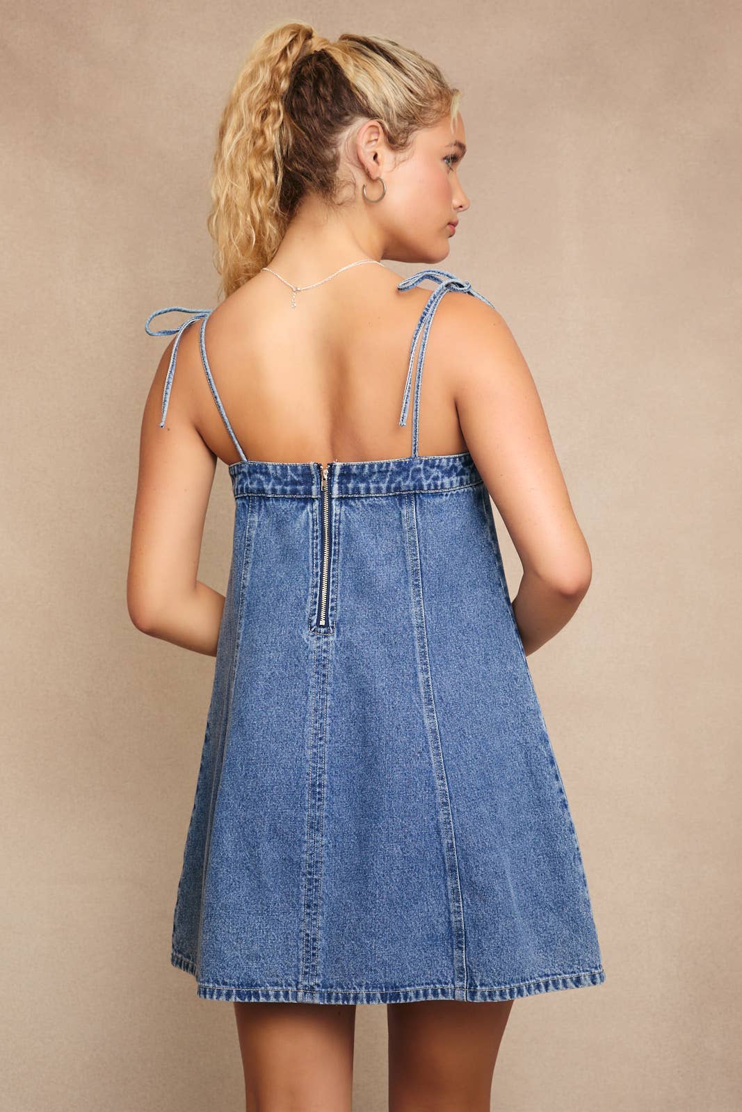 Caroline Denim Mini Dress