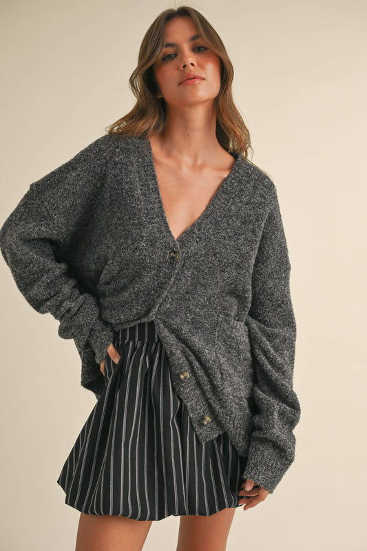 Trina Front Pocket Oversized Cardi