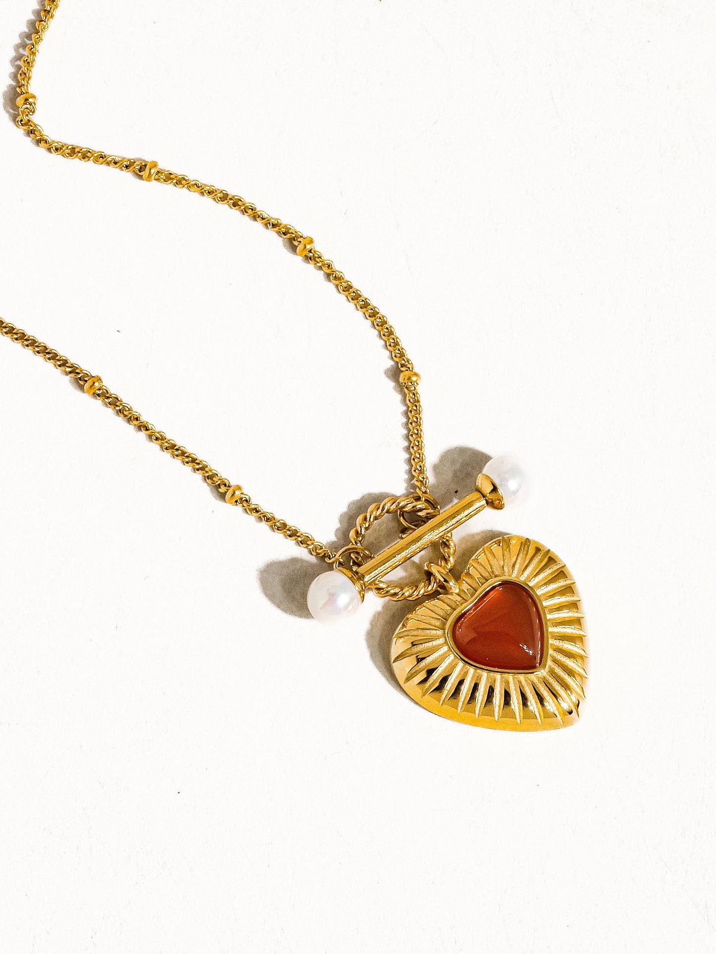 Havana Vintage Heart Necklace | Waterproof Jewelry