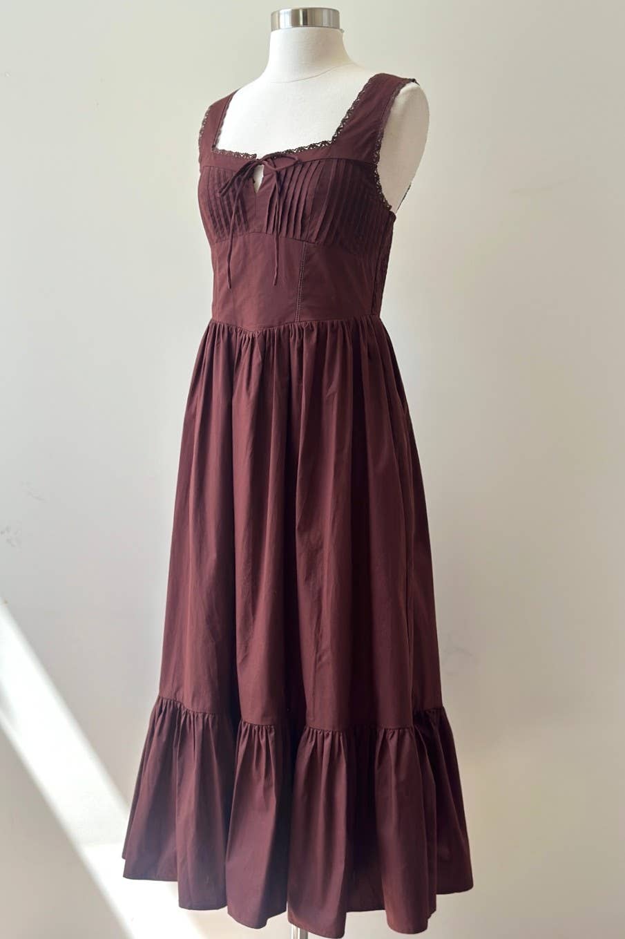 Georgia Lace Trim Midi Dress