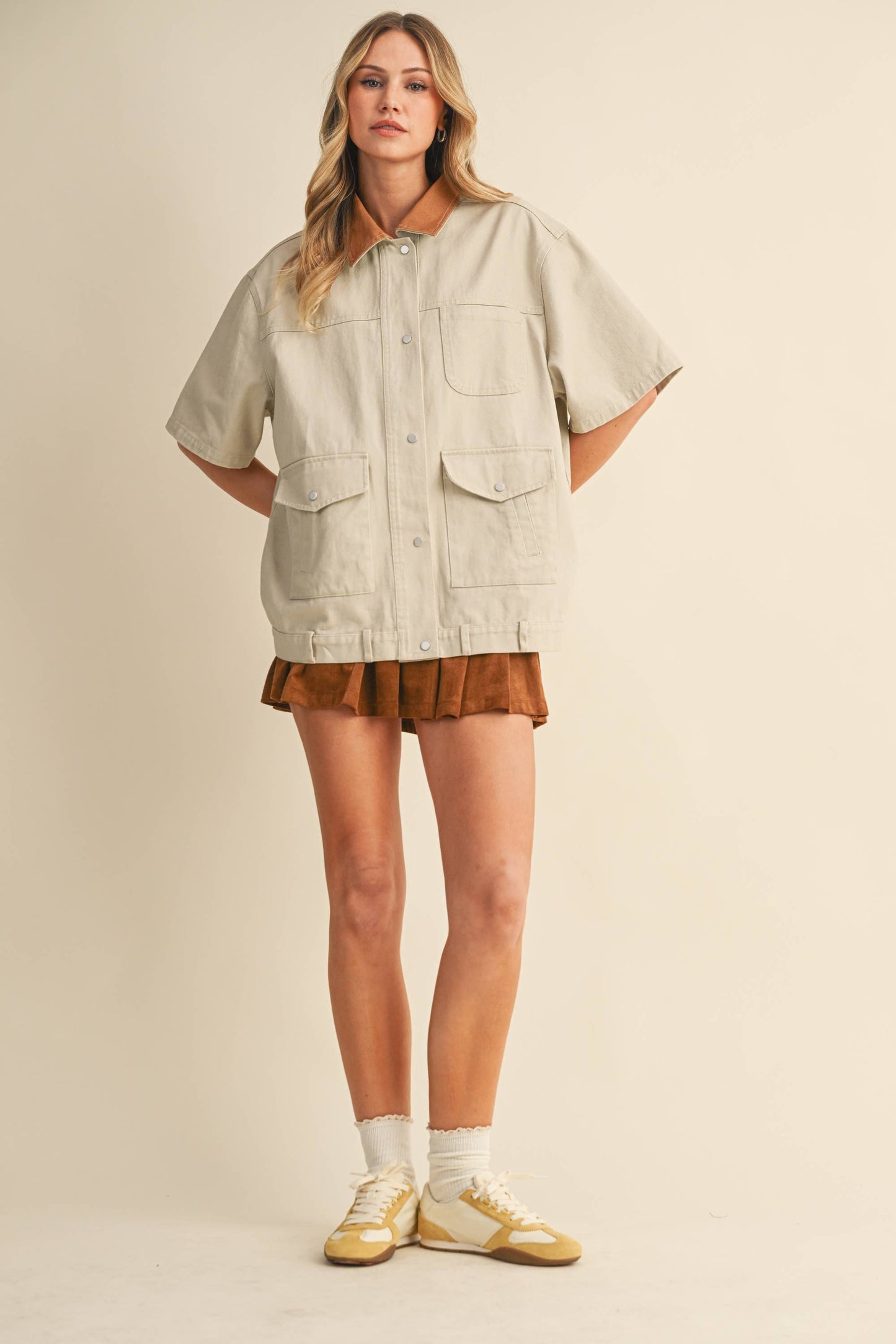 Anna Short Sleeve Chore Jacket
