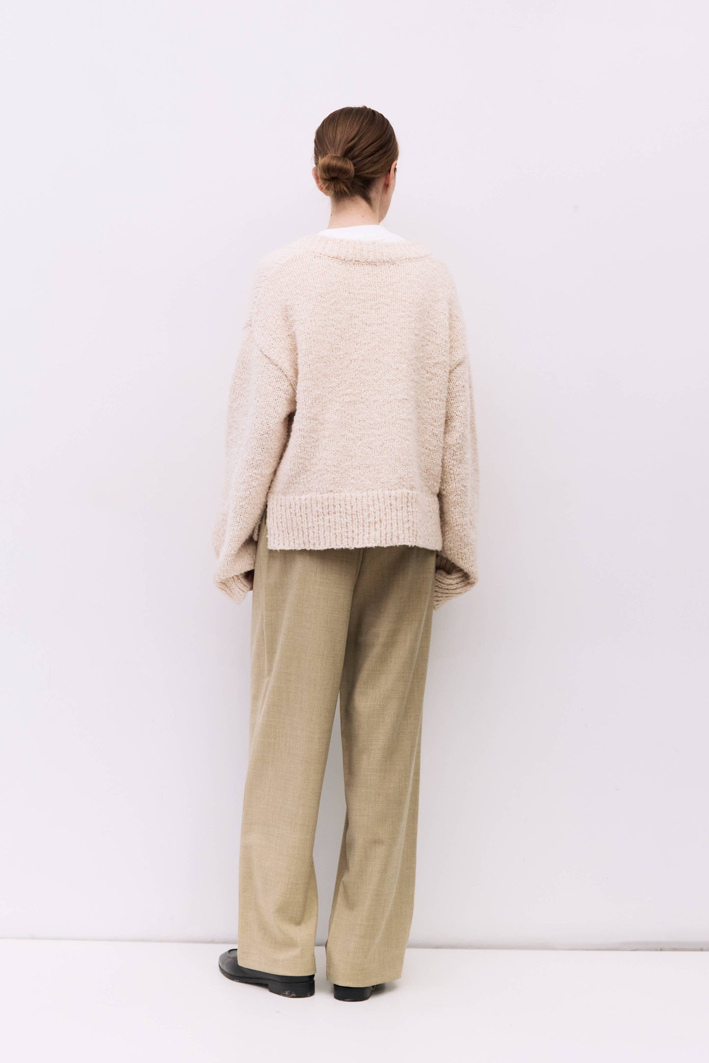 Reed V-Neck Boucle Sweater