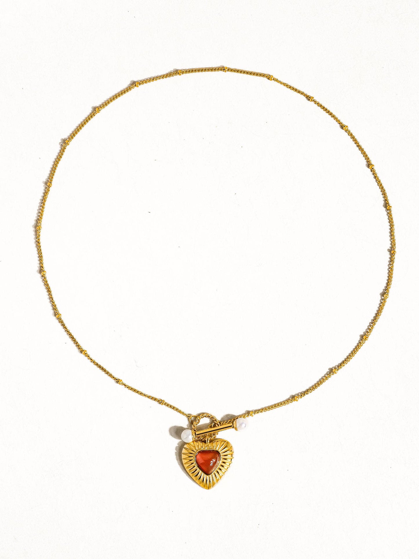 Havana Vintage Heart Necklace | Waterproof Jewelry