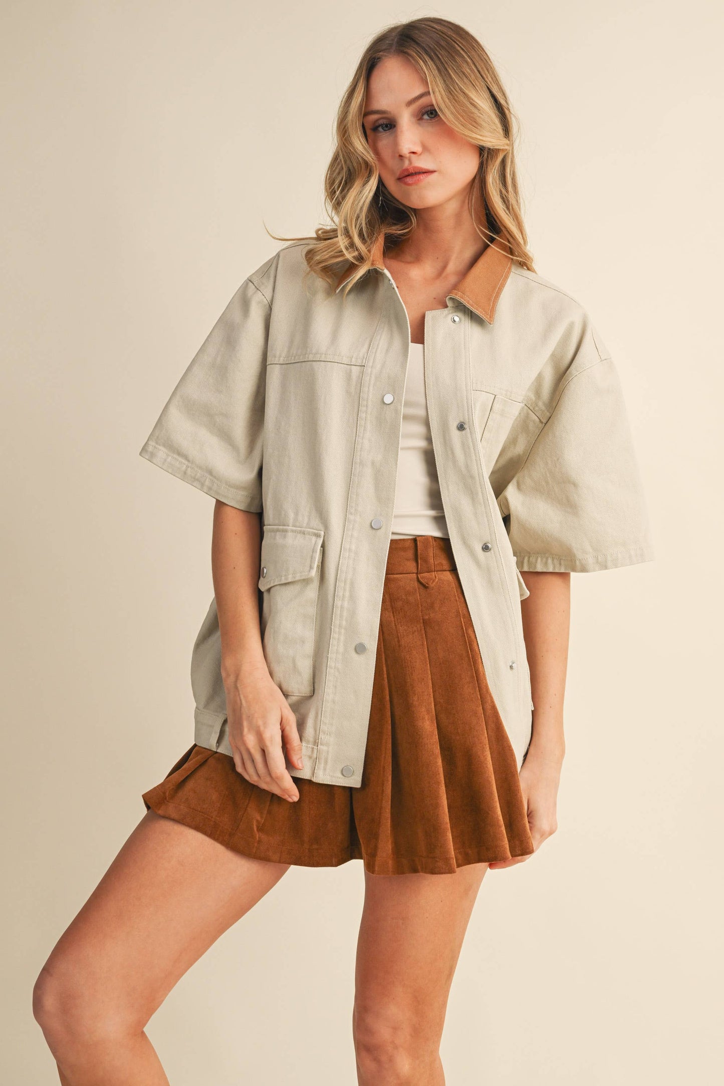 Anna Short Sleeve Chore Jacket