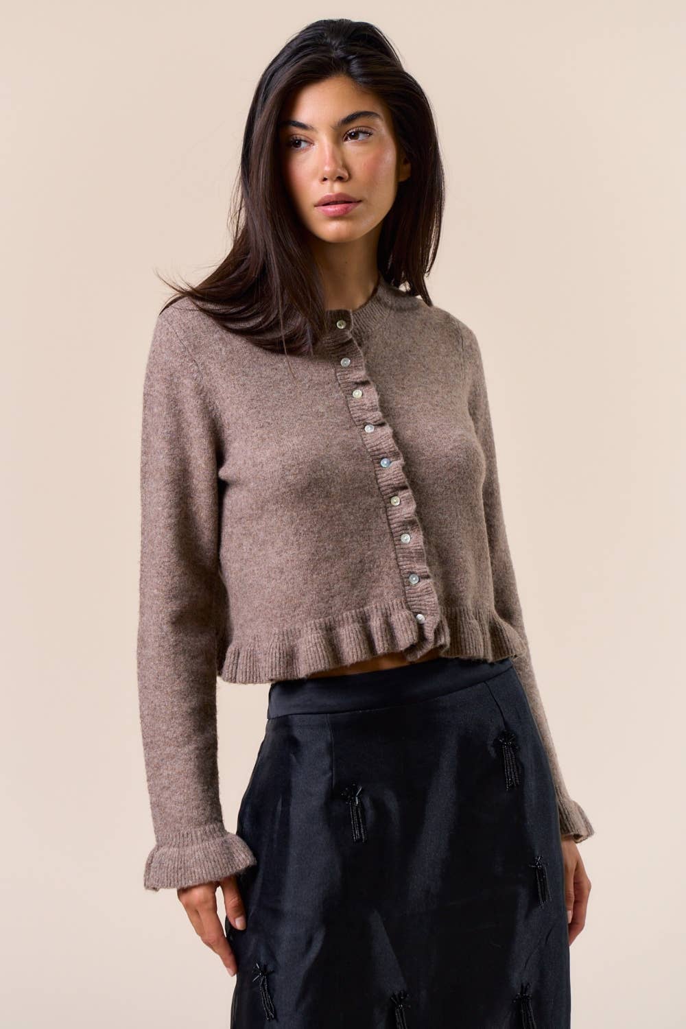 Goldie Ruffle Cardigan