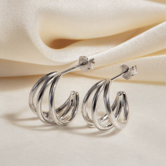 Selena Semi Hoops | Waterproof Jewelry