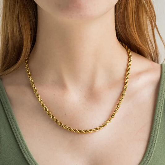 Chelsea Twisted Necklace | Waterproof Jewelry