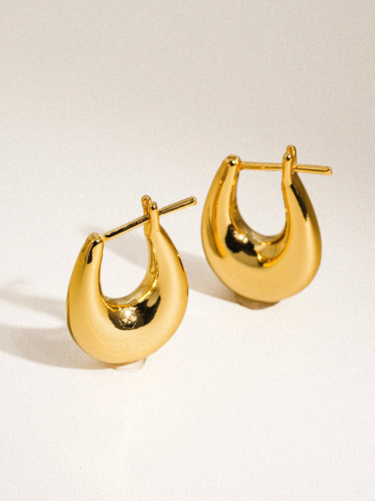 Quinn Droplet Hoop Earring | Waterproof Jewelry