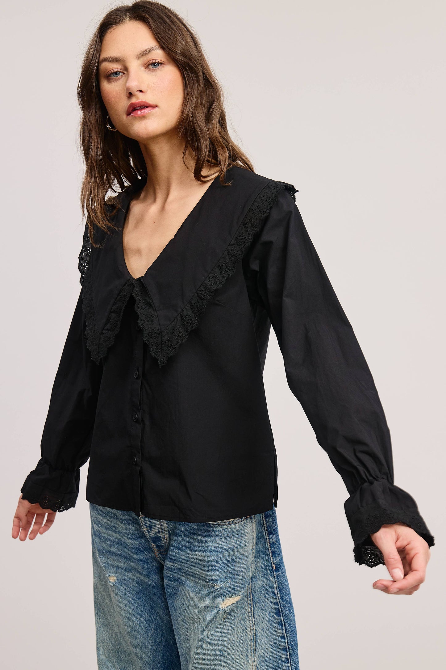 Jenny Bib Collar Blouse