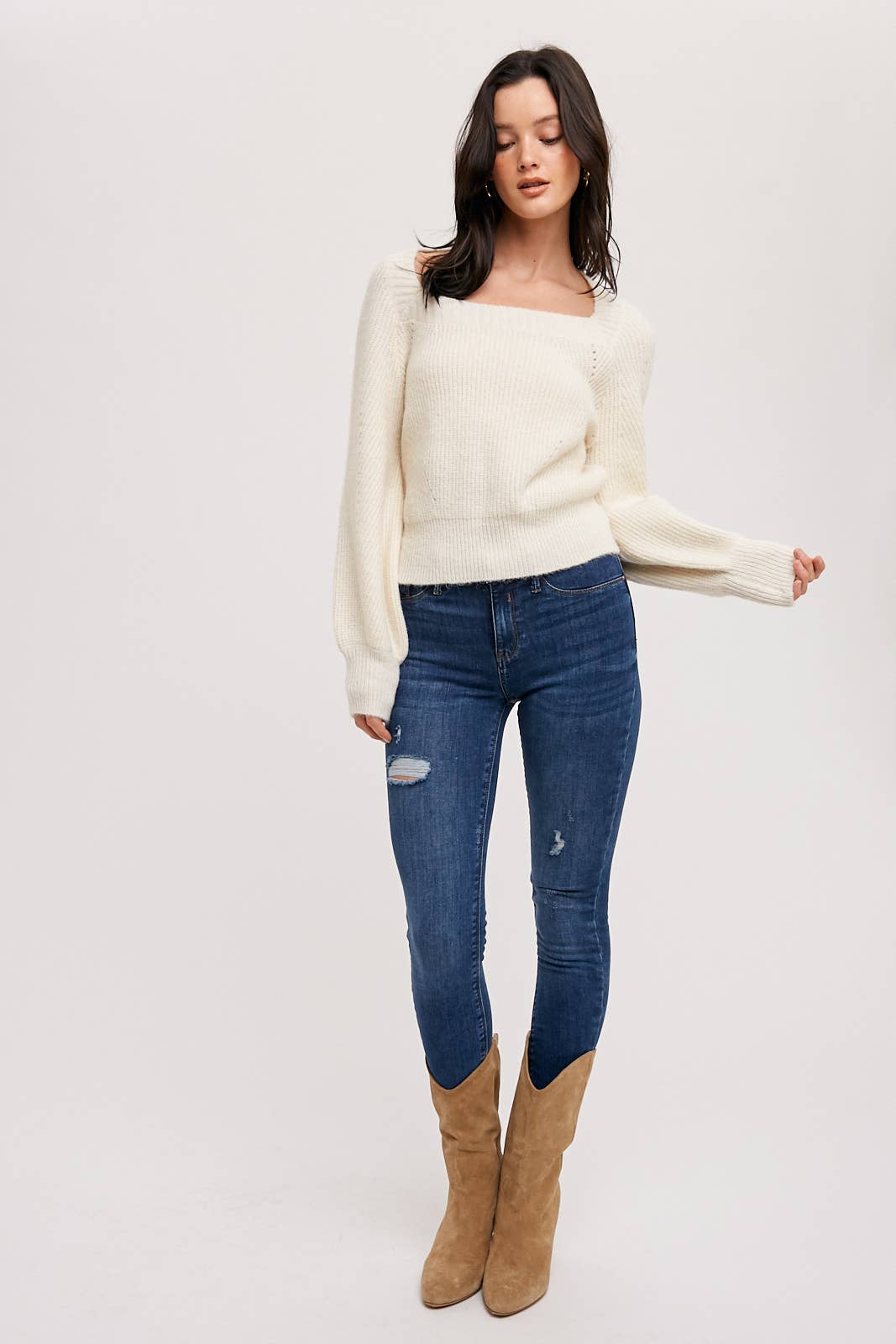 Beth Square Neck Sweater