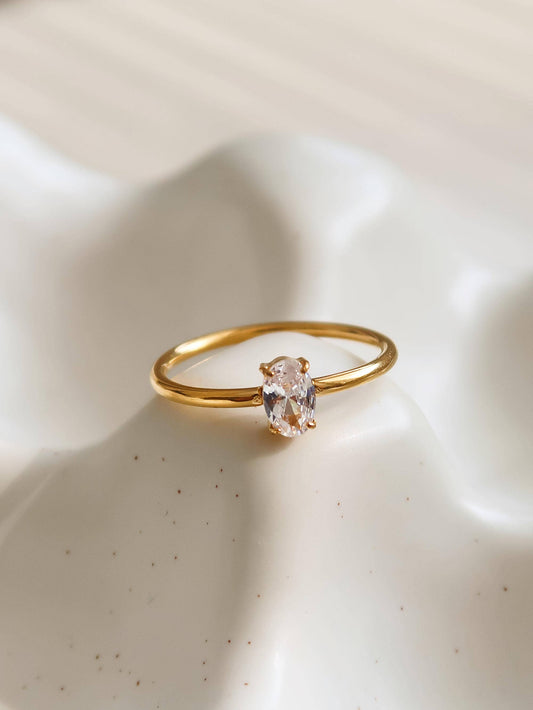 Anna Oval Ring | Waterproof Jewelry