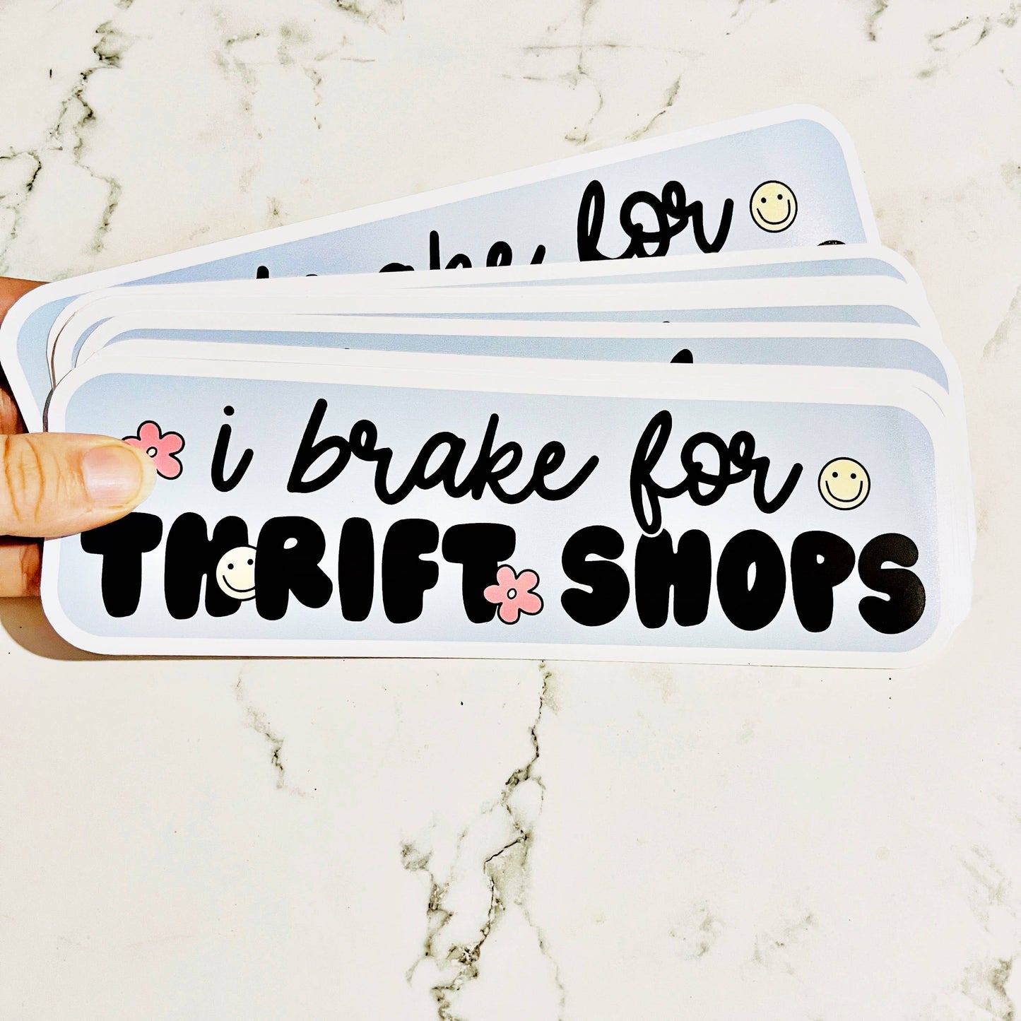 I Brake for Thrift Shops Sticker