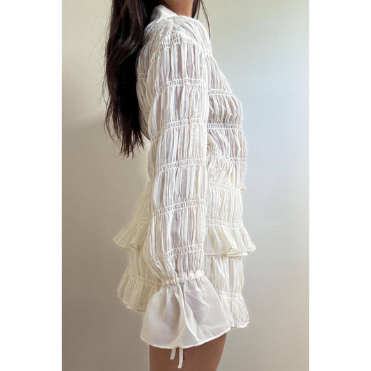 Jane Shirred Chiffon Skirt Set