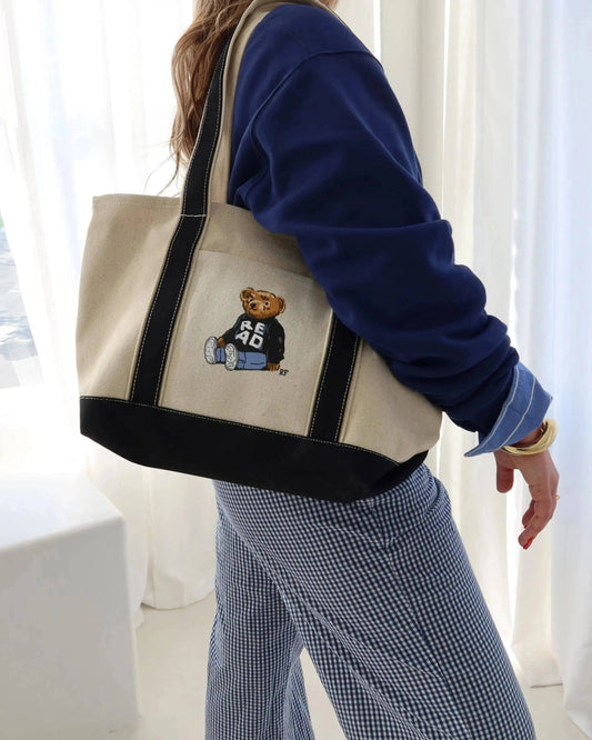 Rebel Bear READ Tote Bag