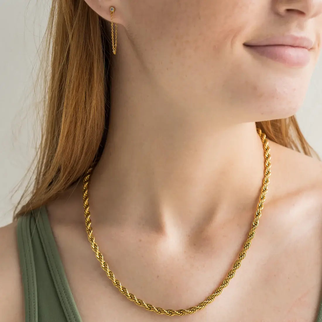 Chelsea Twisted Necklace | Waterproof Jewelry