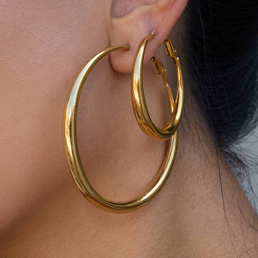 Brinn Hoop Earring | Waterproof Jewelry