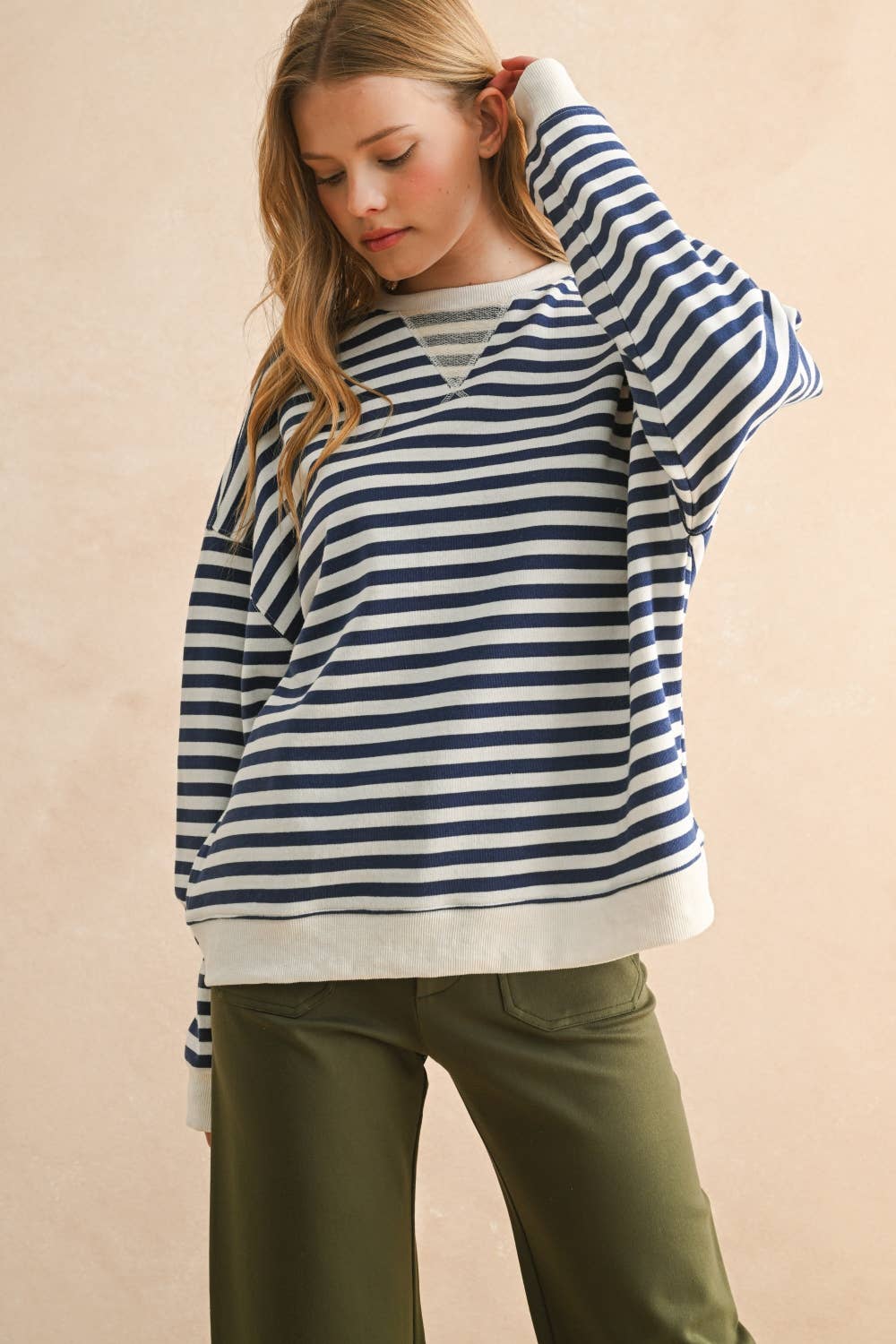 Jenna Striped Pullover