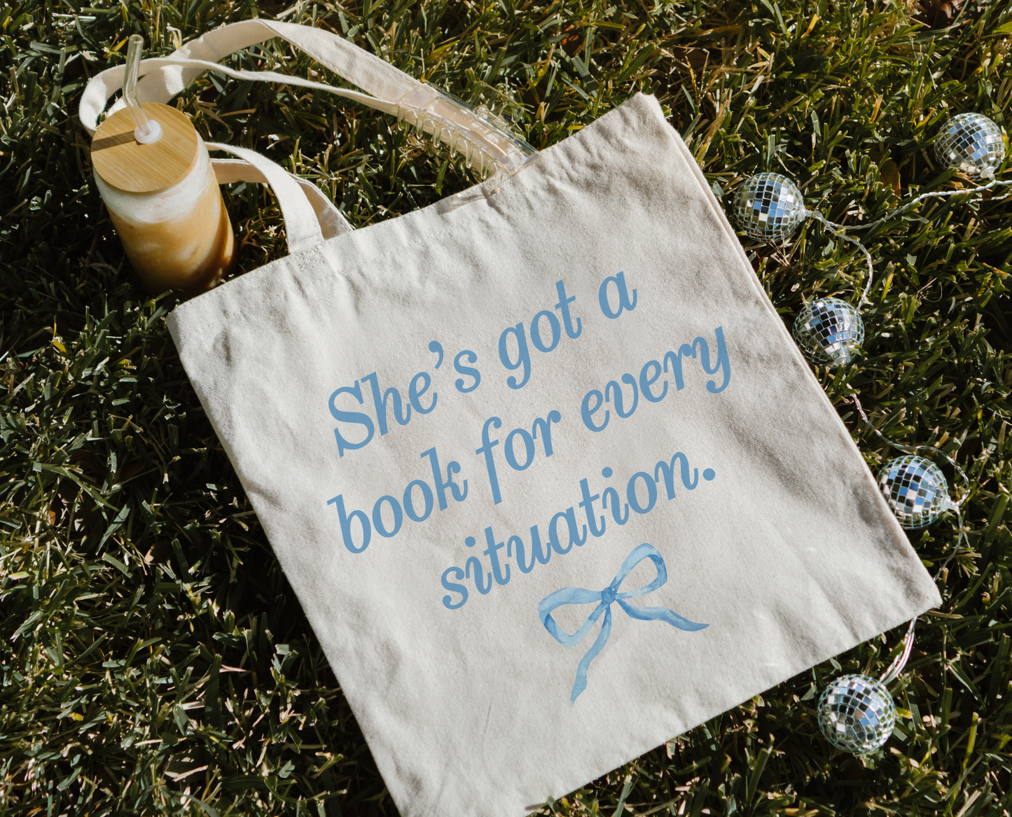 She's Got A Book For Every Situation Tote