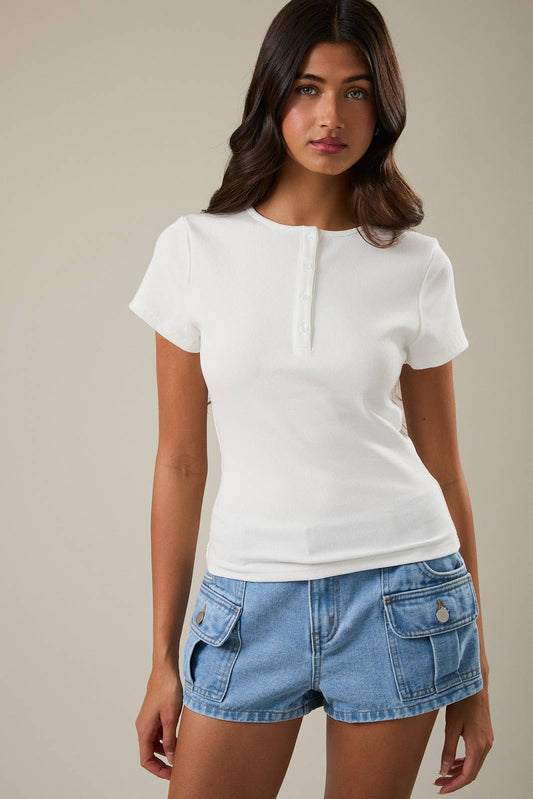 Lila Henley Short Sleeve
