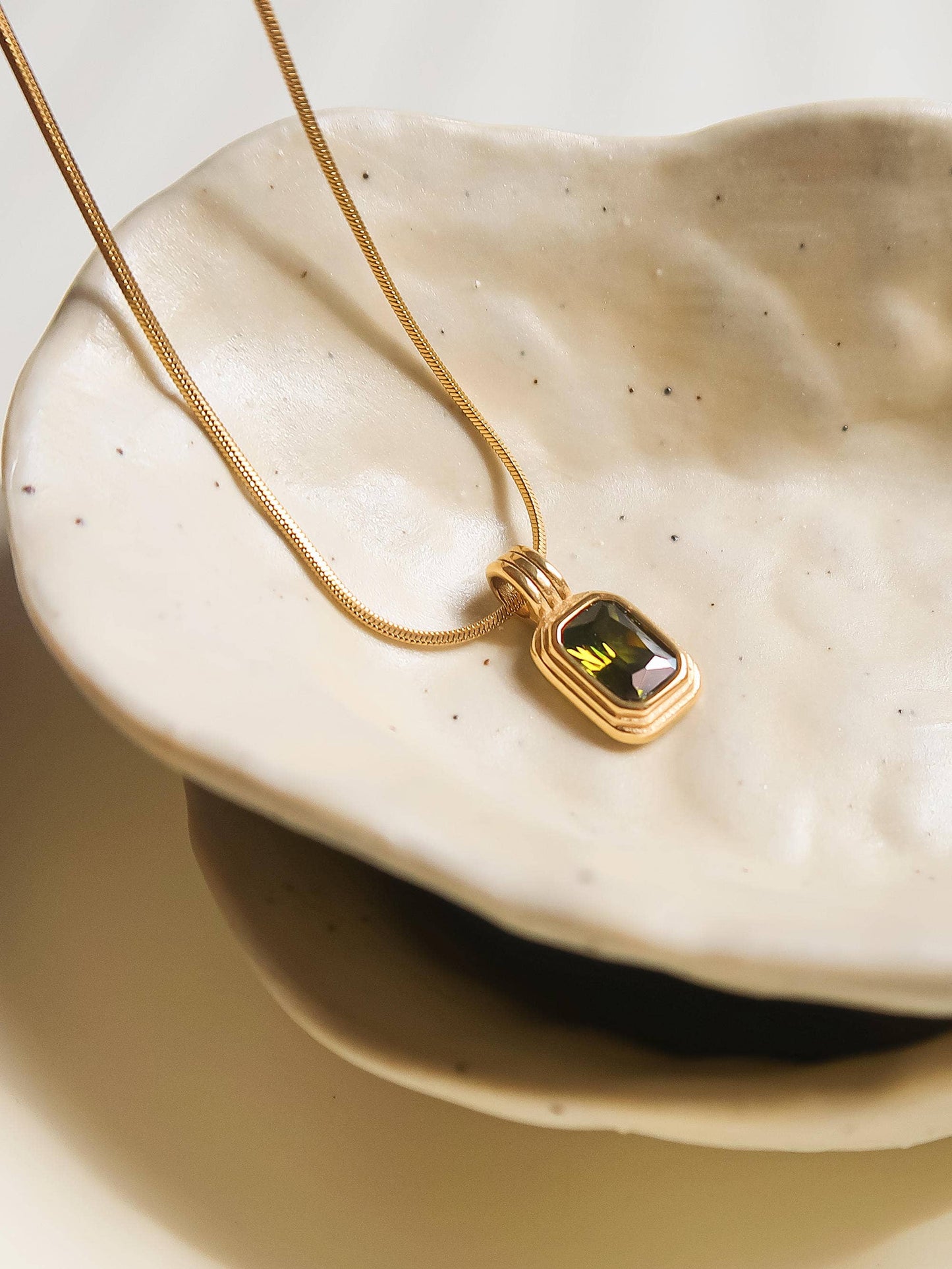 Maeve Stone Necklace | Waterproof Jewelry