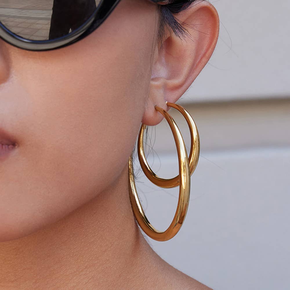 Brinn Hoop Earring | Waterproof Jewelry