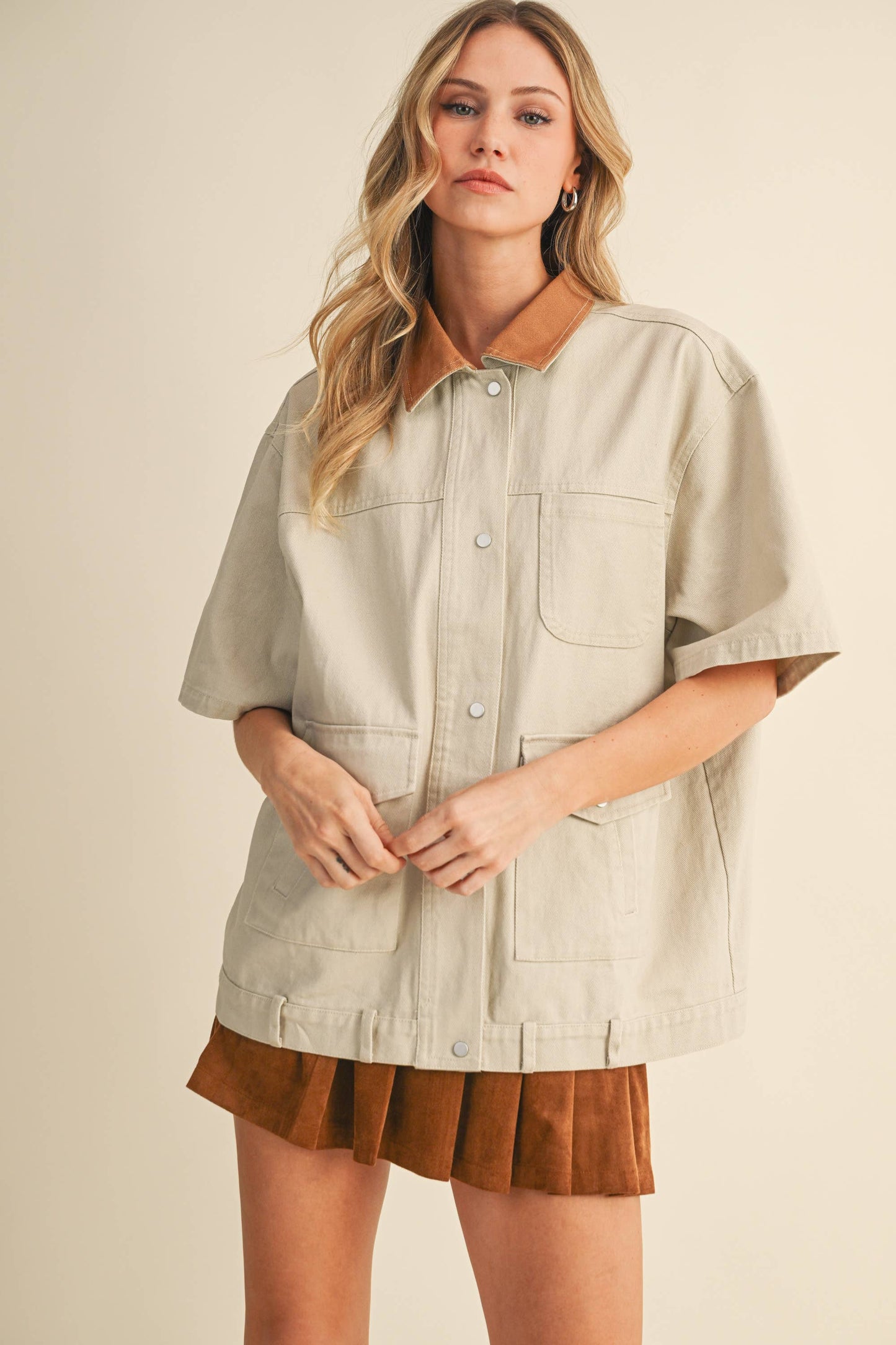 Anna Short Sleeve Chore Jacket