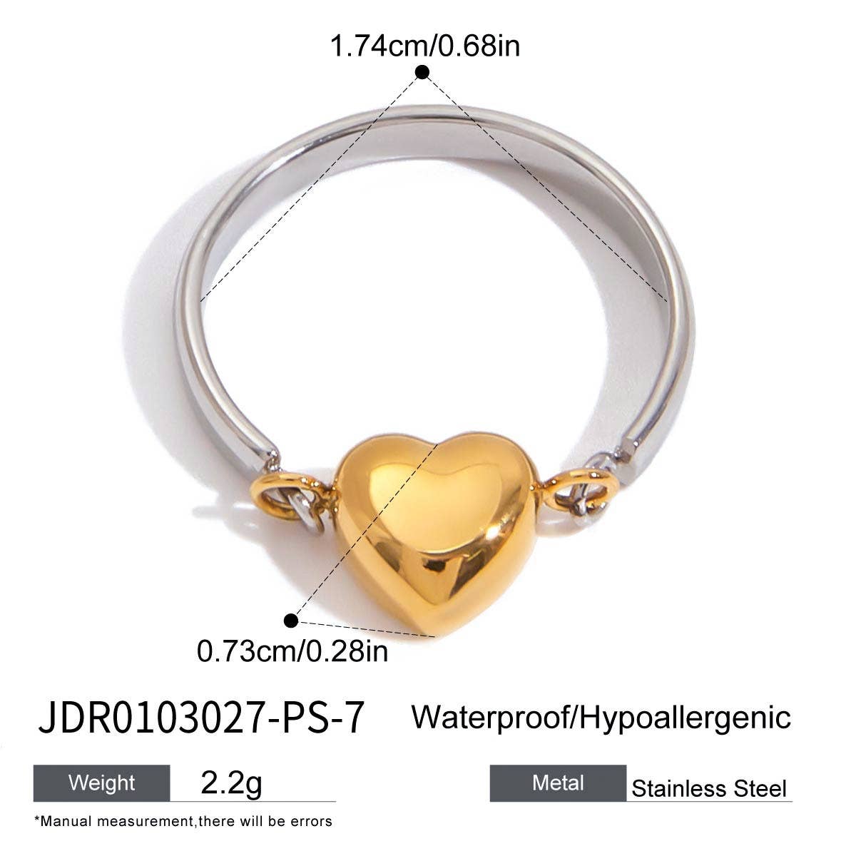 Amor Heart Ring | Waterproof Jewelry