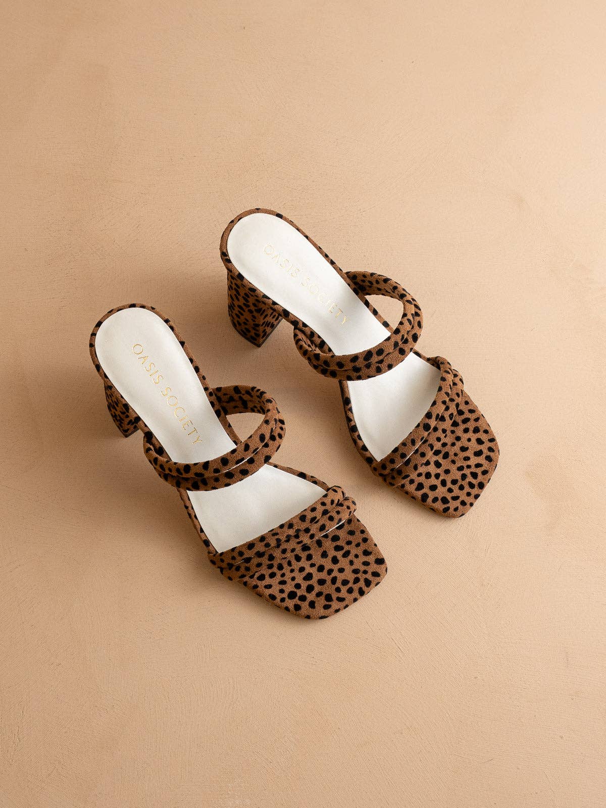 The Angela | Dark Cheetah Strappy Aligator Block Heel