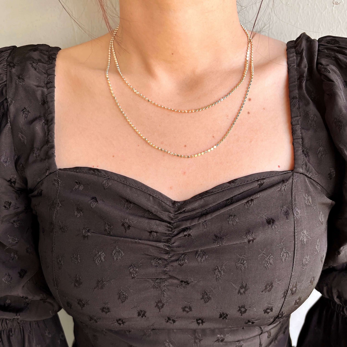Paisley Flat Ball Chain Necklace | Waterproof Jewelry
