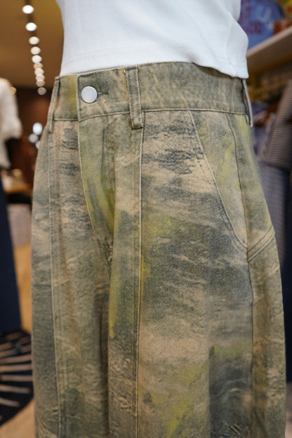 Josie Camo Barrel Jeans